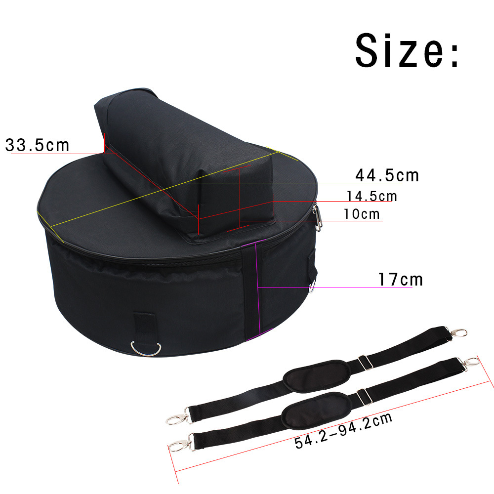 Percussion instrument accessories Oxford cloth small military drum bag, portable hand-held backpack, guard of honor military drum storage bag pic 2