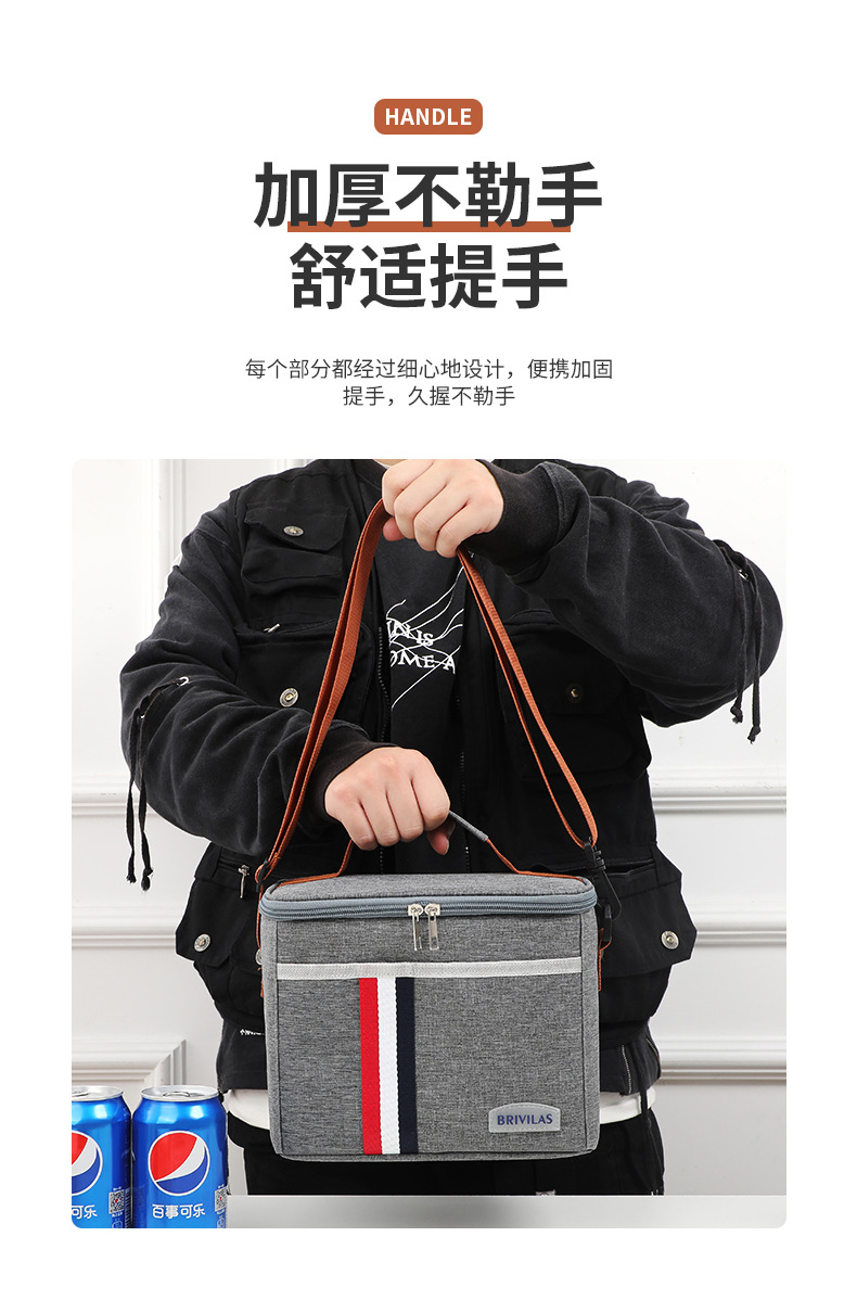 新品跨境午餐包热卖爆款户外带饭野餐冰包斜挎手提大容量保温包详情10
