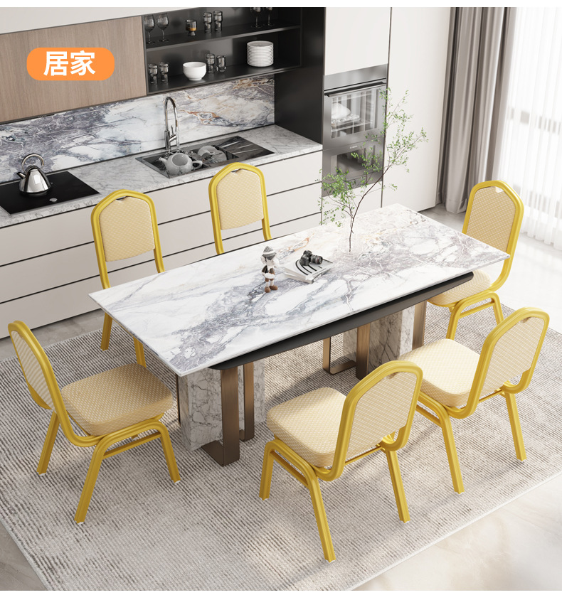 Wholesale hotel banquet chairs, crown conference VIP chairs, aluminum alloy hotel chairs, hotel dining table chairs, general chairs pic 4
