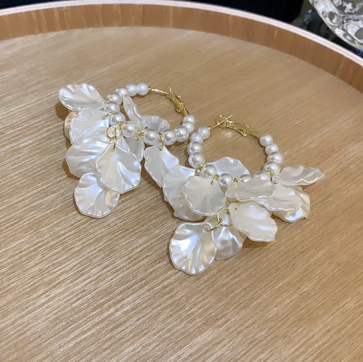 S925法式复古设计花朵珍珠耳钉耳环银针高级感时尚轻奢气质耳饰女详情4