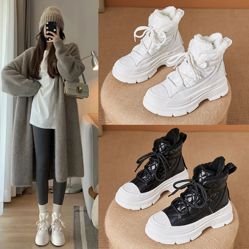 欧洲站马丁靴女2023秋季新款软皮软底复古女短靴牛反绒磨砂工装靴详情1