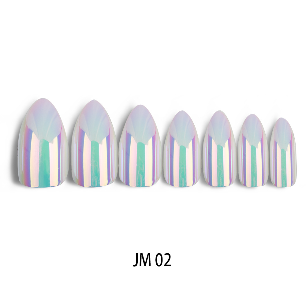 Wholesale nail polish plates, Nails metal irider wearable nail polish mirror plate discount promotion, fake beauty nail polish plates exclusively for export pic 6