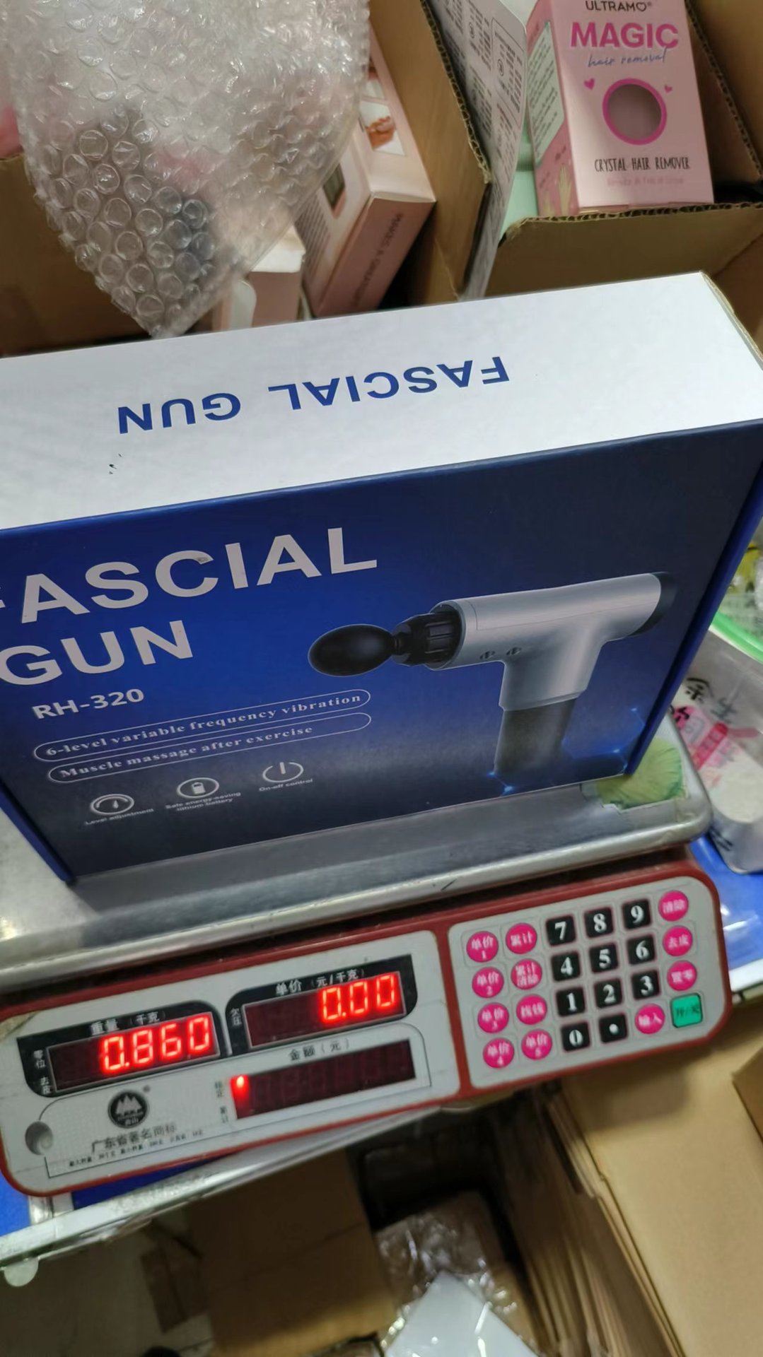 Cross-border electric massage gun, muscle relaxer, impact gun, portable vibrating fascia gun, electric massage fascia gun pic 22