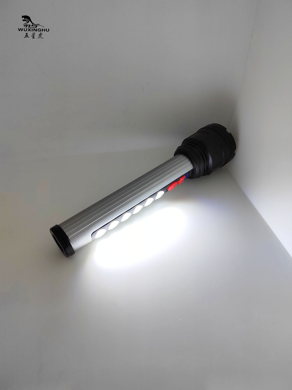 New zoom high-intensity aluminum alloy flashlight with charging power display and COB side light outdoor long-range flashlight pic 8