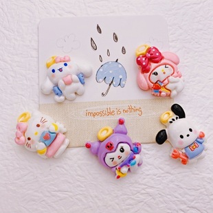 食玩甜甜圈DIY树脂饰品配件奶油胶挂件配饰儿童发夹发饰材料批发详情10