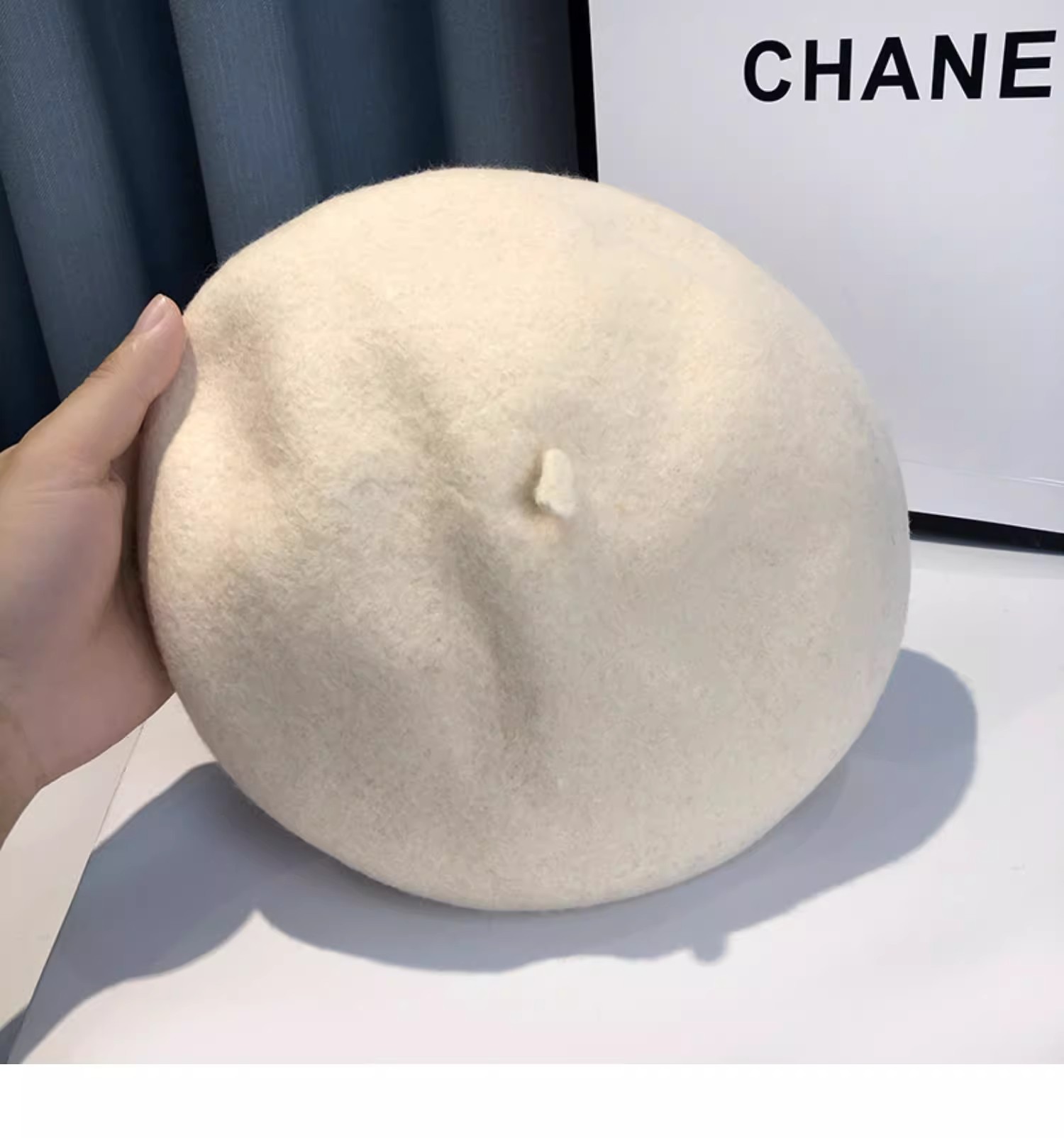 小众设计感贝雷帽女秋冬保暖毛呢帽子显脸小画家帽日系复古南瓜帽详情21