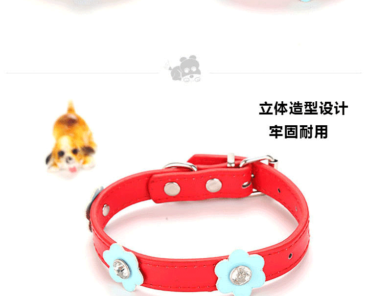 Wholesale direct supply from the manufacturer of pet supplies, including cat and dog collars, fresh and delicate floral series pic 16