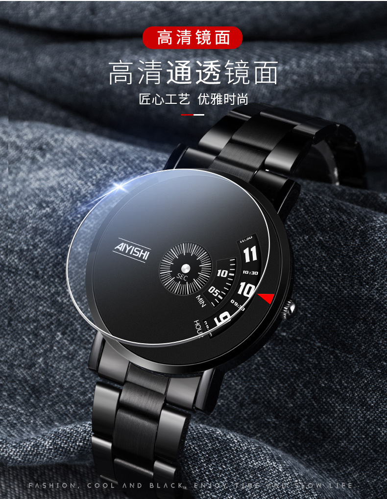 爱依士AIYIASHI1620男士手表瑞士商务国产全自动非机械学生手表男详情6