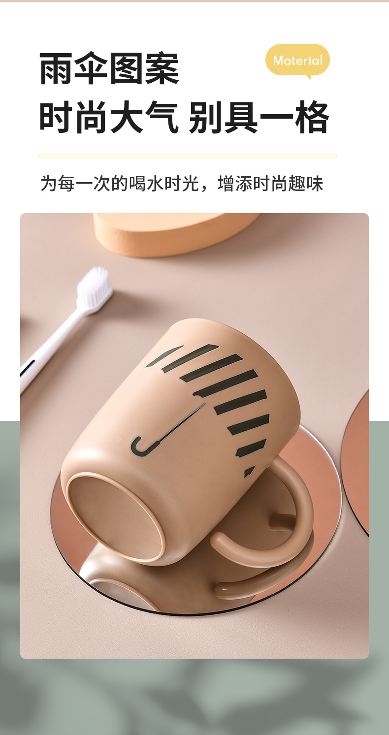 Simple cepillado tazas de enjuague conjunto de tazas de enjuague para mujeres cilindro para parejas tazas de tocador creativas un par versión coreana tazas de dientes lindos pic 6