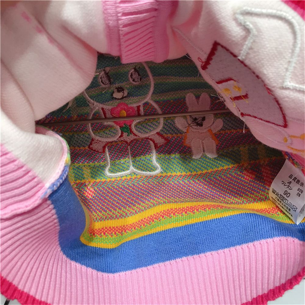 日系mikiclever童装招代理女童春款粉色公主风针织衫毛衣MR430702详情8