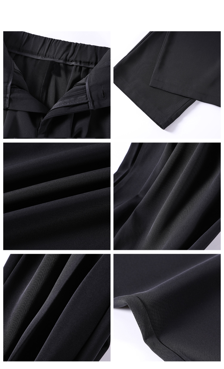 Wide-leg pants, women's high-waisted dress pants, drape, long pants, straight-leg loose, fashionable drape, floor-length pants, summer thin style pic 30