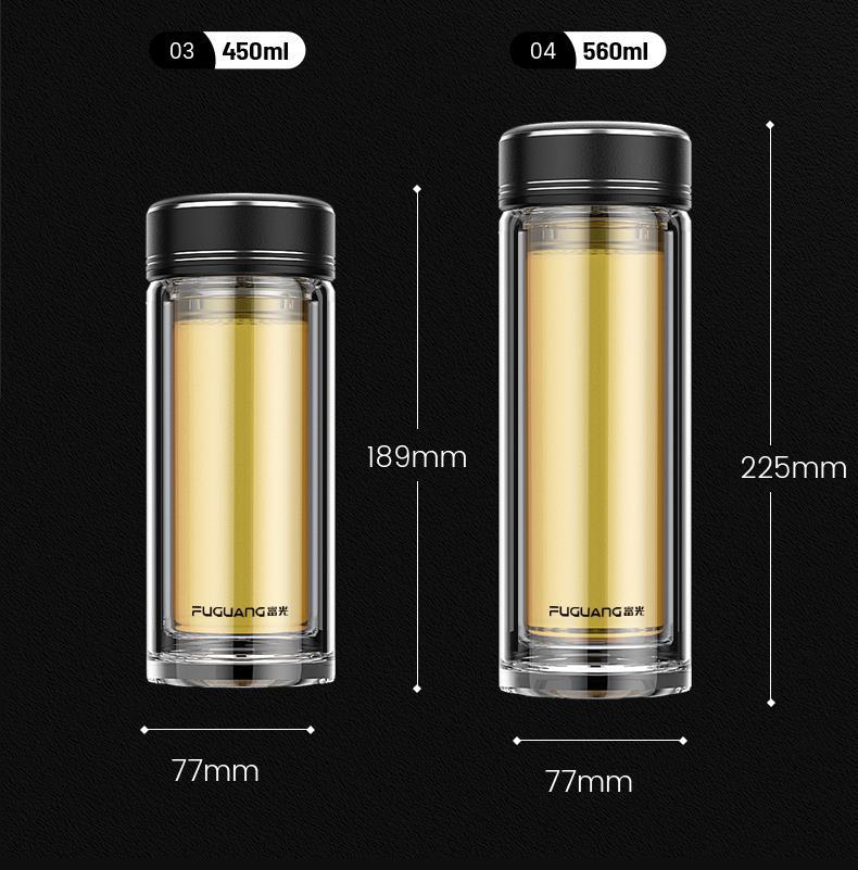 富光双层玻璃杯泡茶杯防爆水杯子耐高温隔热个人专用保温男女杯子详情35