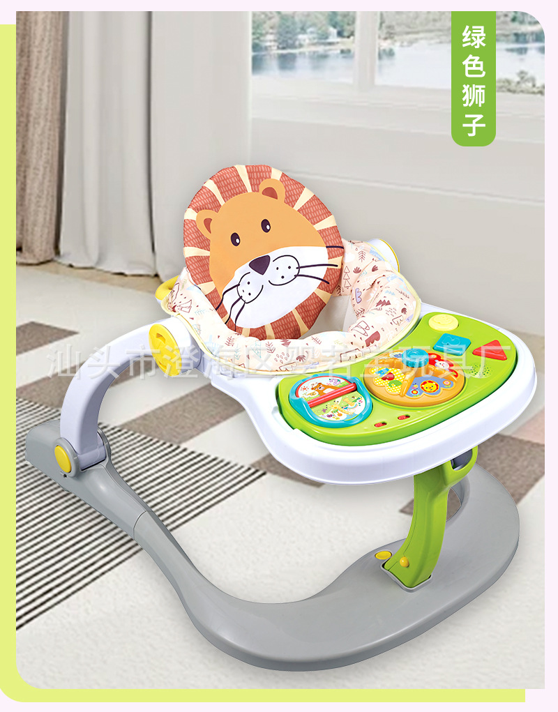 Cross-border baby walker, a three-in-one multi-functional anti-rollover baby hand-pushed learning walker, helps prevent bowlegs pic 11