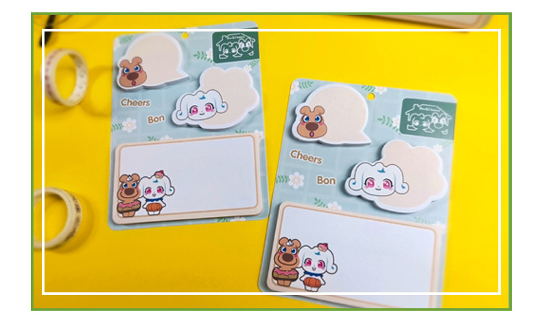 创意创意便签本 广告异形卡通logo便签纸 pet组合n次告示便利贴