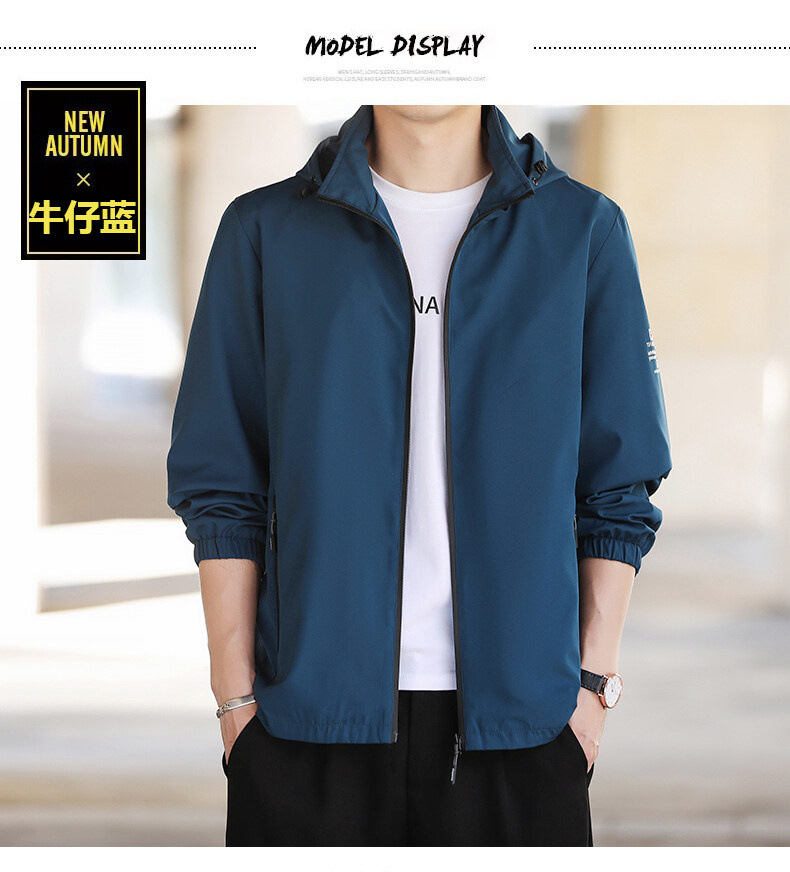Chaqueta con capucha hombre otoño invierno 2022 casual juventud con capucha carga hombre ropa de trabajo cuello de pie hombre abrigos pic 13