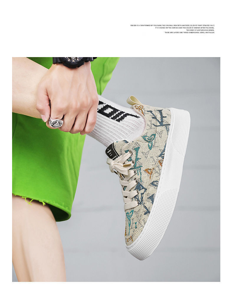 男鞋春季2024新款透气帆布鞋潮流百搭平底老北京布鞋平底防滑板鞋详情10