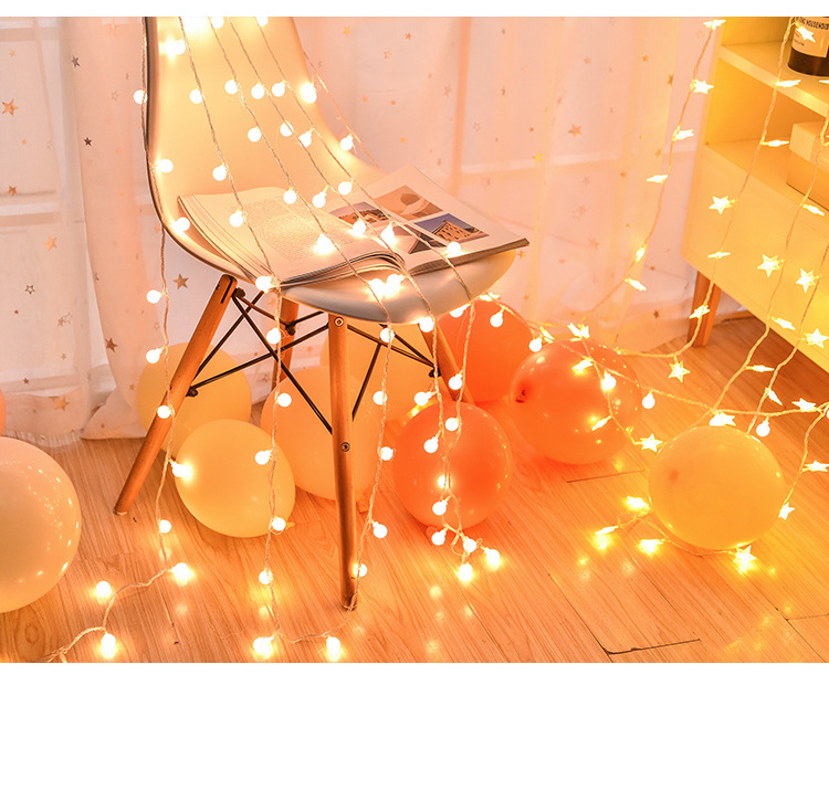 厂家批发LED彩灯星星灯圆球灯房间布置装饰灯满天星串灯闪灯批发详情14