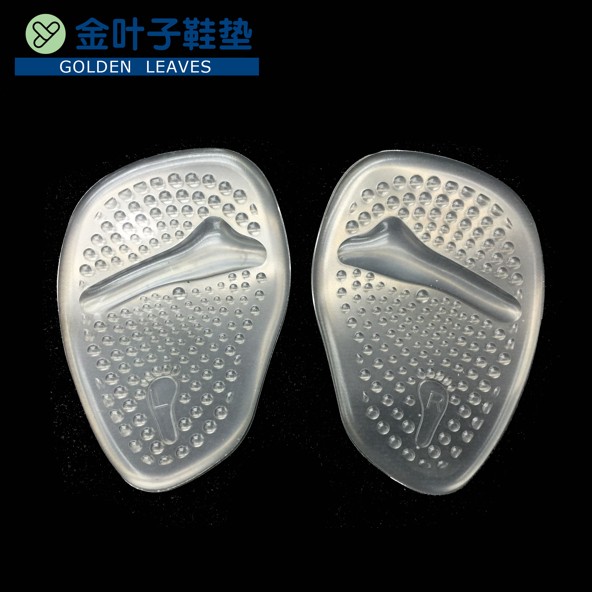 Gel transparent massage forefoot pad, invisible adhesive half size pad, adjustable shoe size velvet half size pad, silicone comfortable half palm pic 7