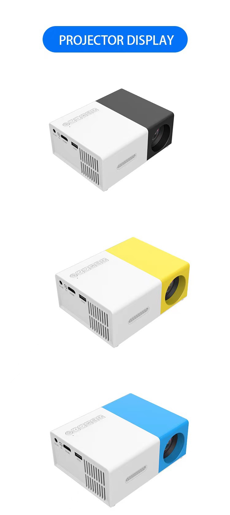 The new YG300MAX upgraded Q3 portable projector for cross-border e-commerce and the mini projector for foreign trade pic 16