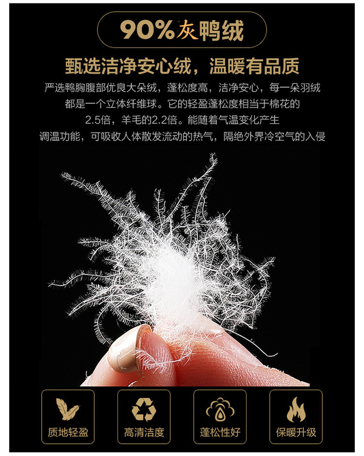 冬季男士防寒羽绒服外套西装围巾领简约羽绒服男跨境爆款高端男装详情2