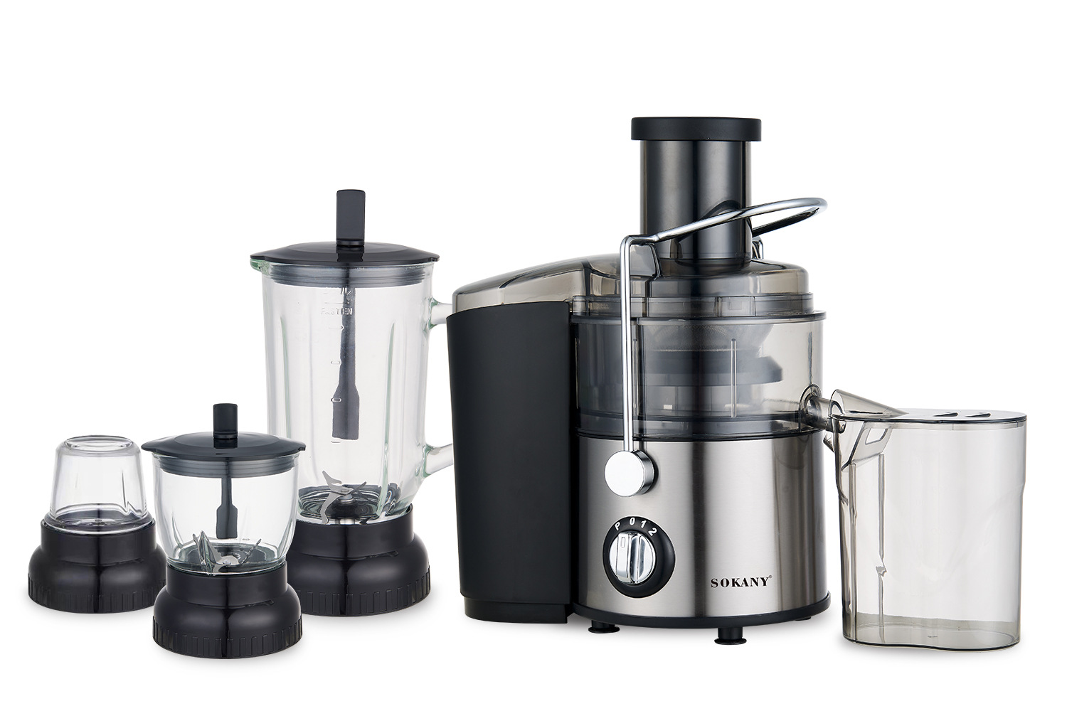 Foreign trade SOKANY4009 Household multi-functional juicer, stainless steel fully automatic juicer with juice residue separation pic 5