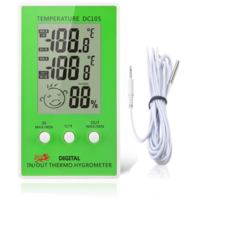 The DC-105 indoor and outdoor thermometer, hygrometer, electronic thermometer, electronic thermometer, and thermometer are available in four colors pic 2