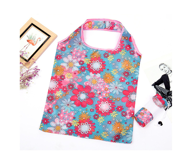 Customized wholesale of creative polyester Oxford fabric printed handbags, gift bags, portable folding shopping bags pic 16