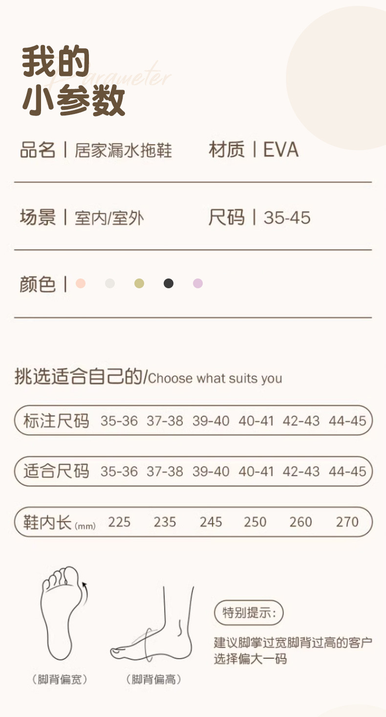 跨境低价PVC漏水凉拖鞋浴室防滑拖鞋镂空鞋面柔软居家拖鞋批发详情9