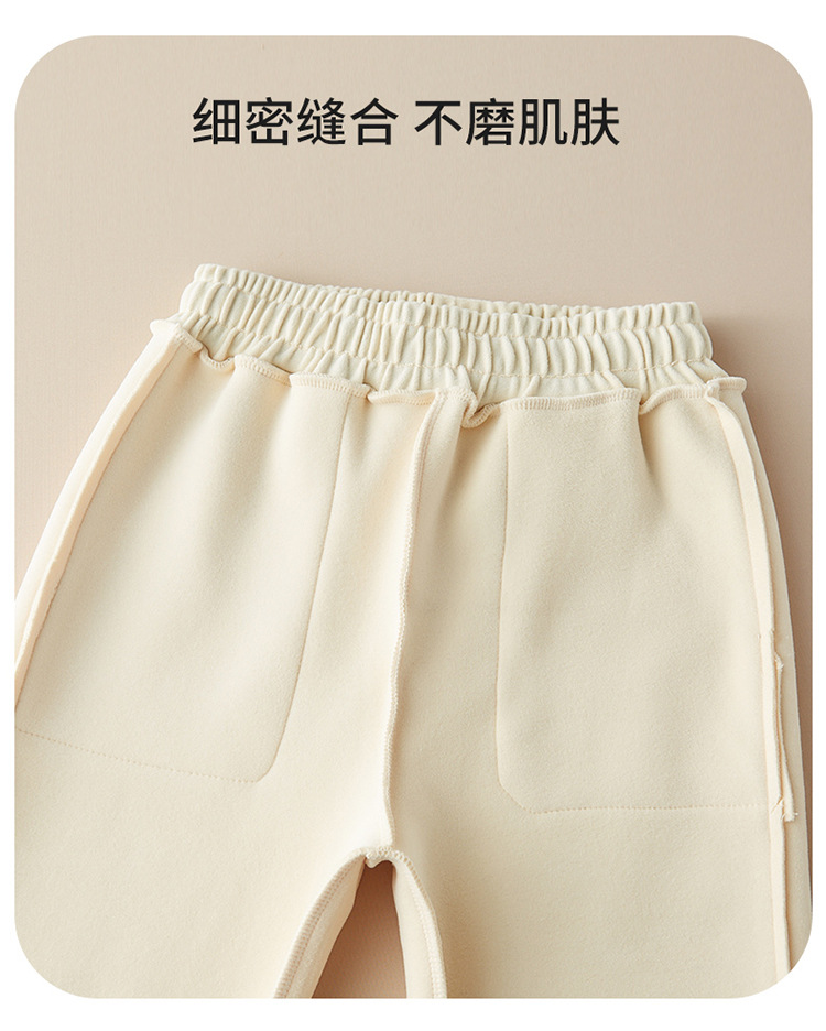 儿童防风裤秋冬男童休闲卫裤加厚女童运动裤抽绳宝宝长裤爆款厂家详情34