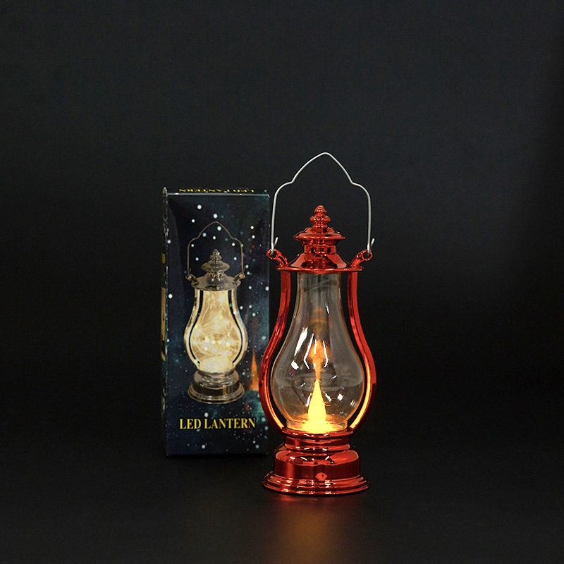 Luminous portable small horse lamp, candle lamp, creative led retro small oil lamp pic 9