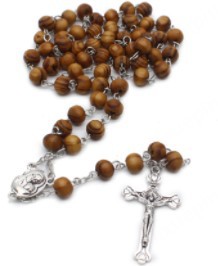 外贸货源松木珠十字珠十字架手链串珠手环Beads bracelet详情3