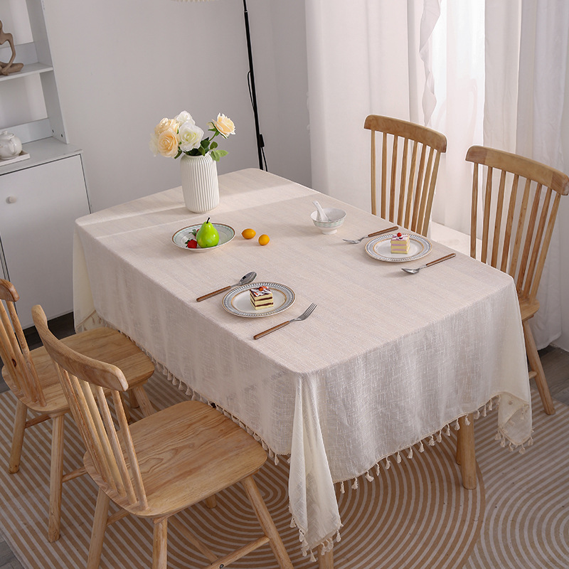 美式轻奢复古油画餐桌垫布艺ins家用防尘防滑长方形盖布盖巾批发详情6