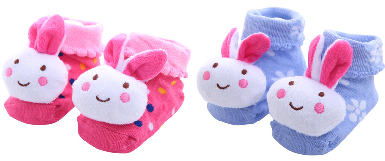 卡通防滑地板袜宝宝婴儿袜子外贸公仔立体袜儿童袜子详情4