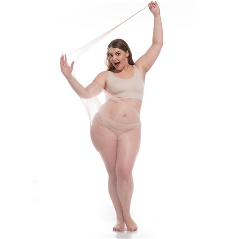 特大码丝袜加肥加大300斤防脱丝菠萝袜胖MM200斤薄款任意剪连裤袜详情26