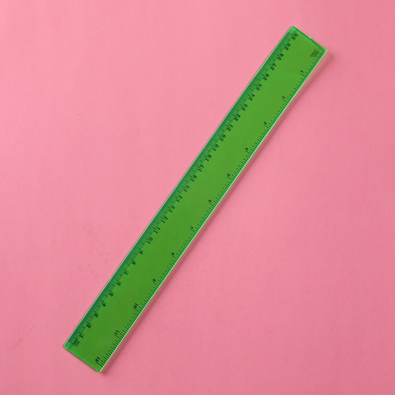 Cross-border wholesale plastic flexible rulers, transparent and flexible straight rulers, student examination and homework measuring tools, learning supplies pic 5