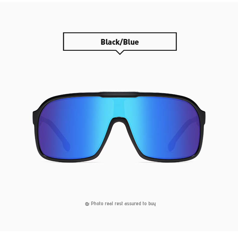 New one-piece large-frame outdoor sports sunglasses, cross-border polarized and colorful cycling sunglasses, trendy sunglasses 3086 pic 24