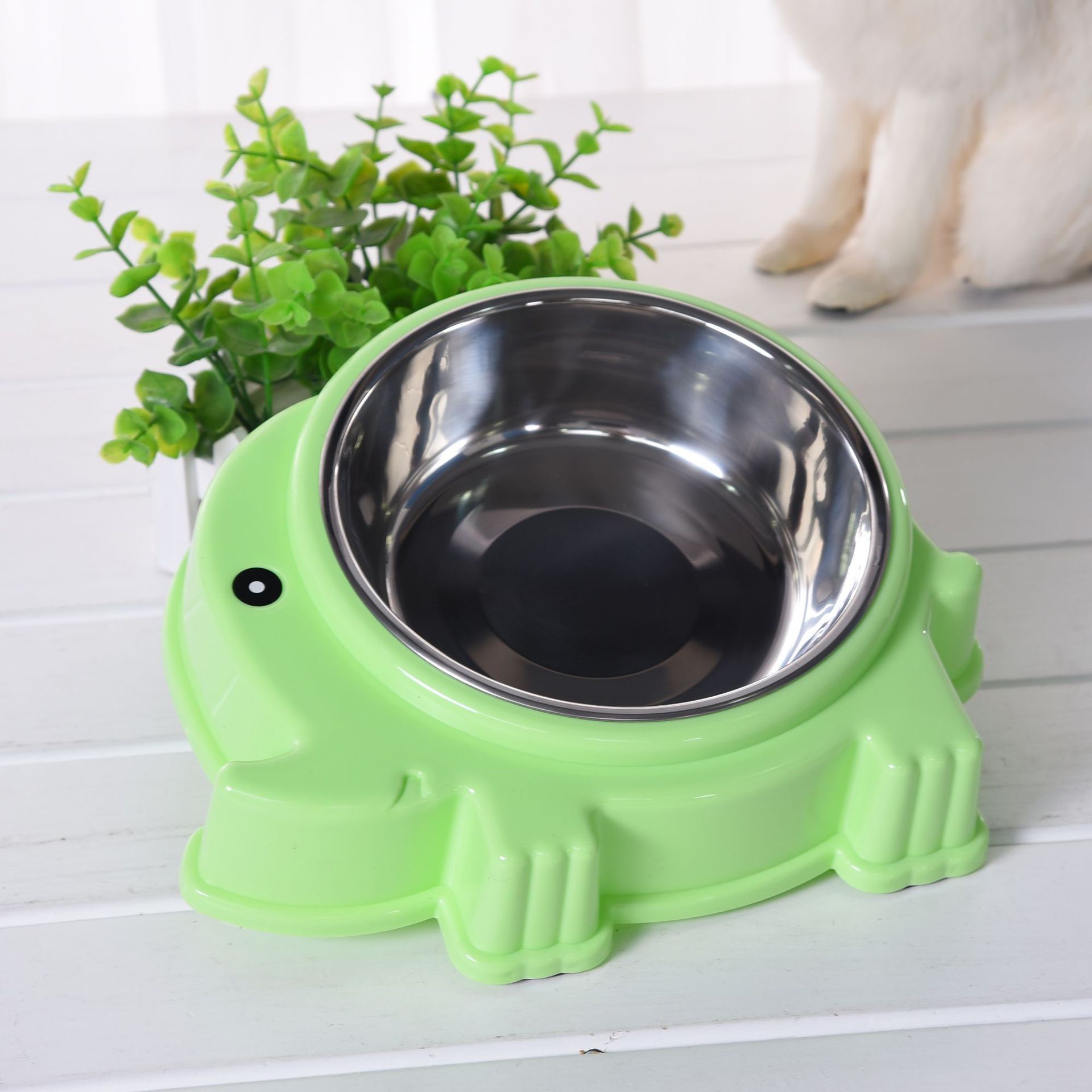 可爱创意宠物碗不锈钢卡通大象猫食盆狗食盆宠物用品批发厂家直销详情7