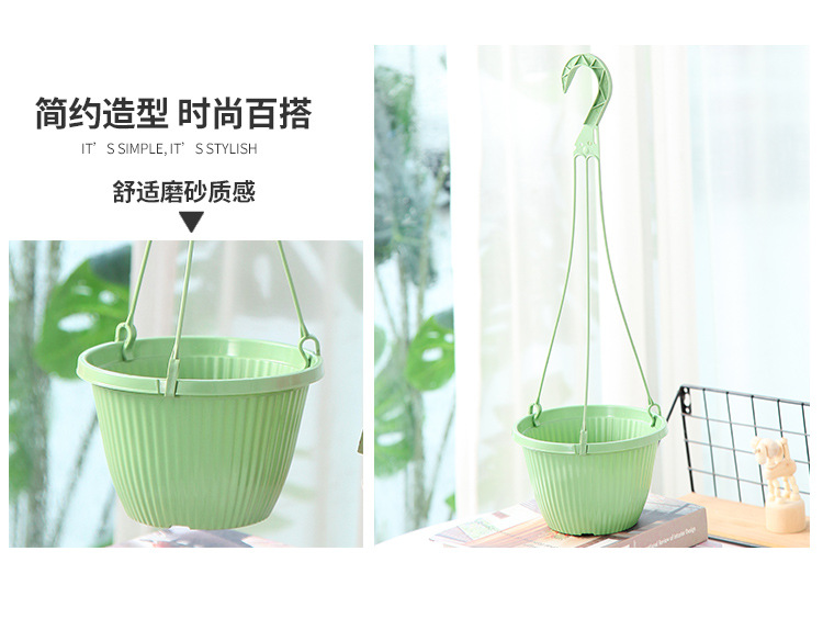 Wholesale Xiaoguoting B165 fishing hook hanging basket flower POTS, brand new material hanging green ivy special indoor flower POTS pic 2
