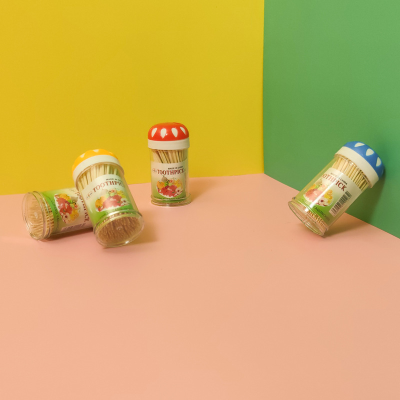 12瓶装一次性双头牙签雪花牙签筒 竹制牙签 地摊货源一元二元批发详情26