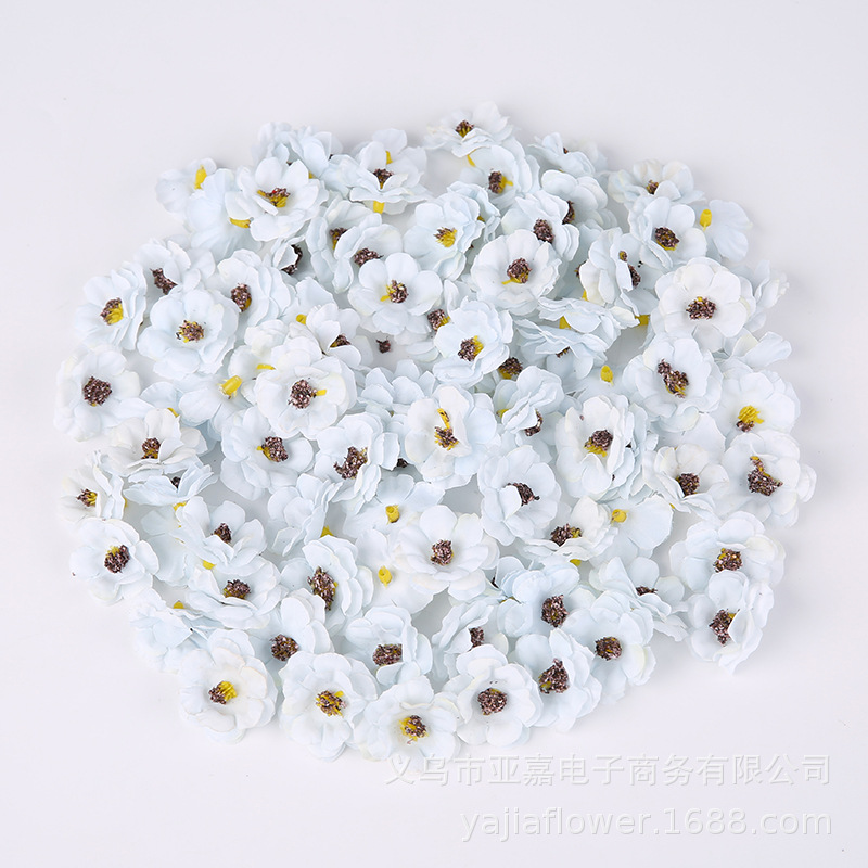 Three-layer Daisy simulation flower head diy handmade headwear hat decoration material cross-border bestseller new product Little flower pic 18
