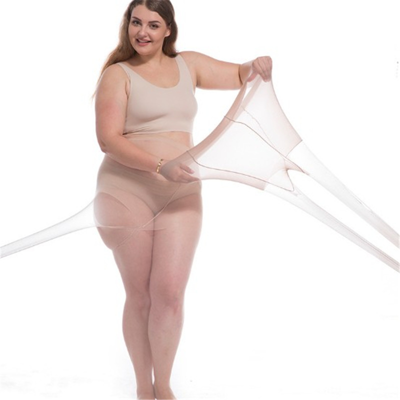 特大码丝袜加肥加大300斤防脱丝菠萝袜胖MM200斤薄款任意剪连裤袜详情27