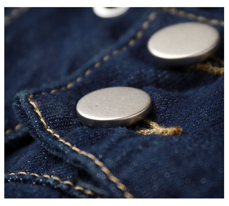 秋季新款深色背带裤时尚气质洋气百搭设计感腰带女式背带牛仔裤潮详情12