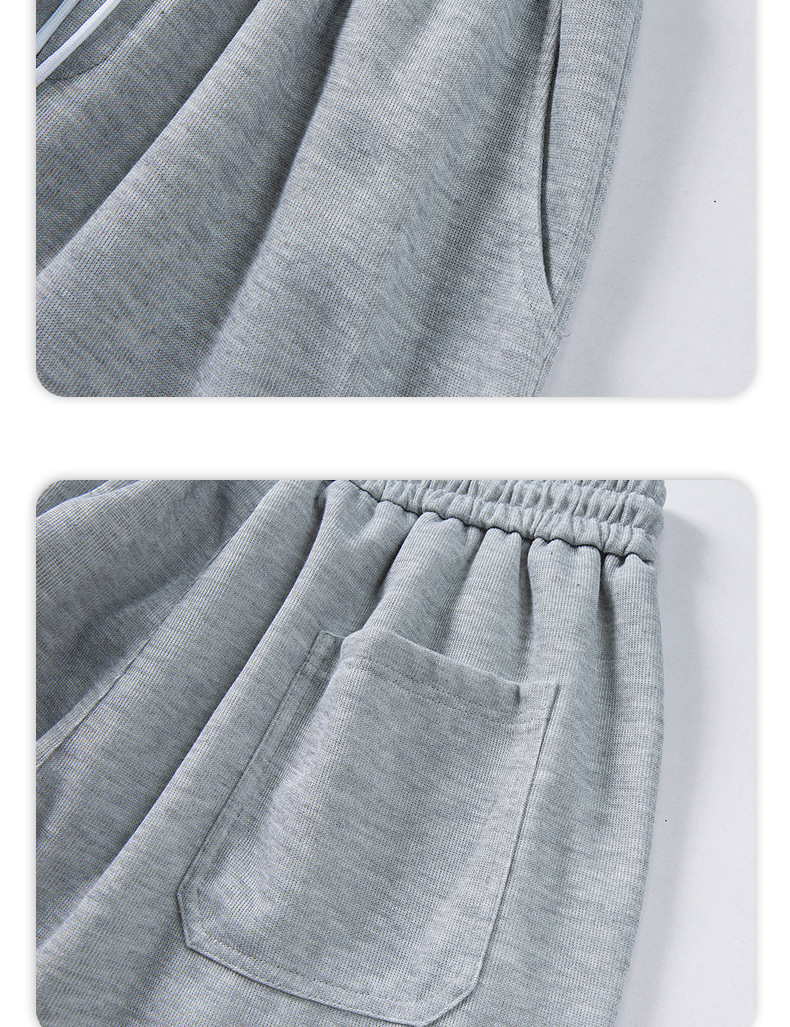 2022 Autumn new collection: Solid-color knitted sweatpants for men, drawstring tapered casual pants, threaded fabric sports pants for men pic 14