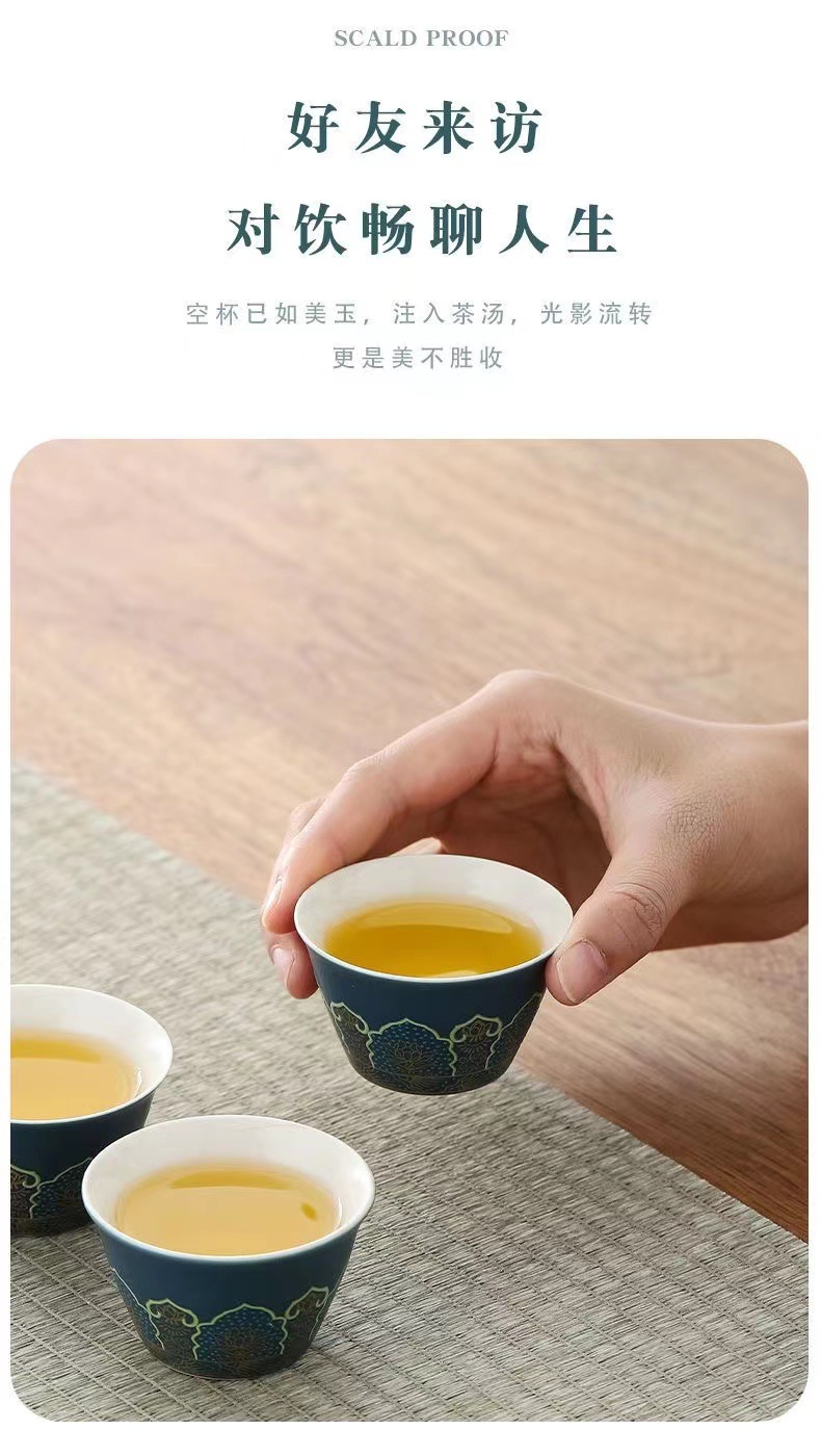 Portable outdoor camping travel tea set, ceramic quick customer cup, business souvenir gift wholesale available with logo pic 11