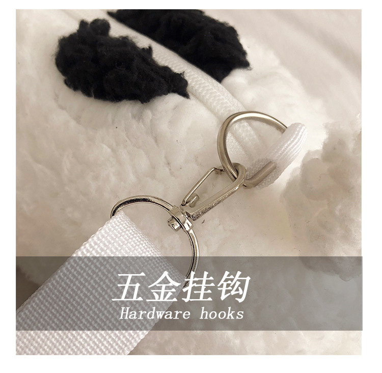 创意狗狗公仔玩偶毛绒包包女斜挎包 韩版ins少女心毛毛可爱卡通包详情5