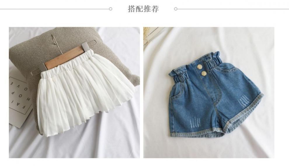 夏女童针织短袖T恤洋气儿童婴儿宝宝冰丝短袖韩版T恤小童上衣女薄详情3