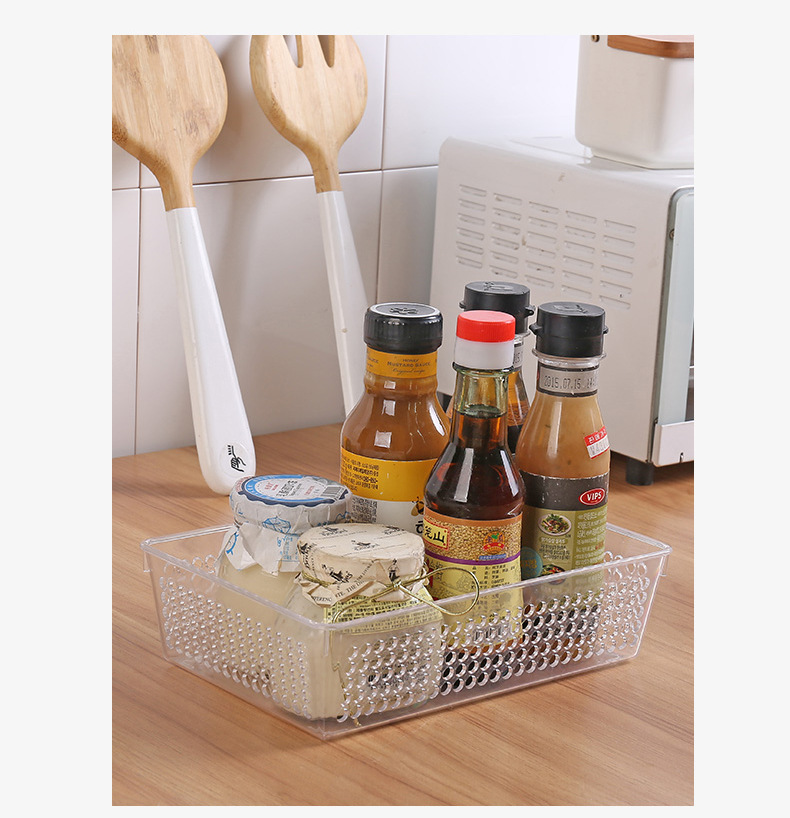 Stationery, office storage, PS material transparent storage box, bathroom storage 3048 pic 8