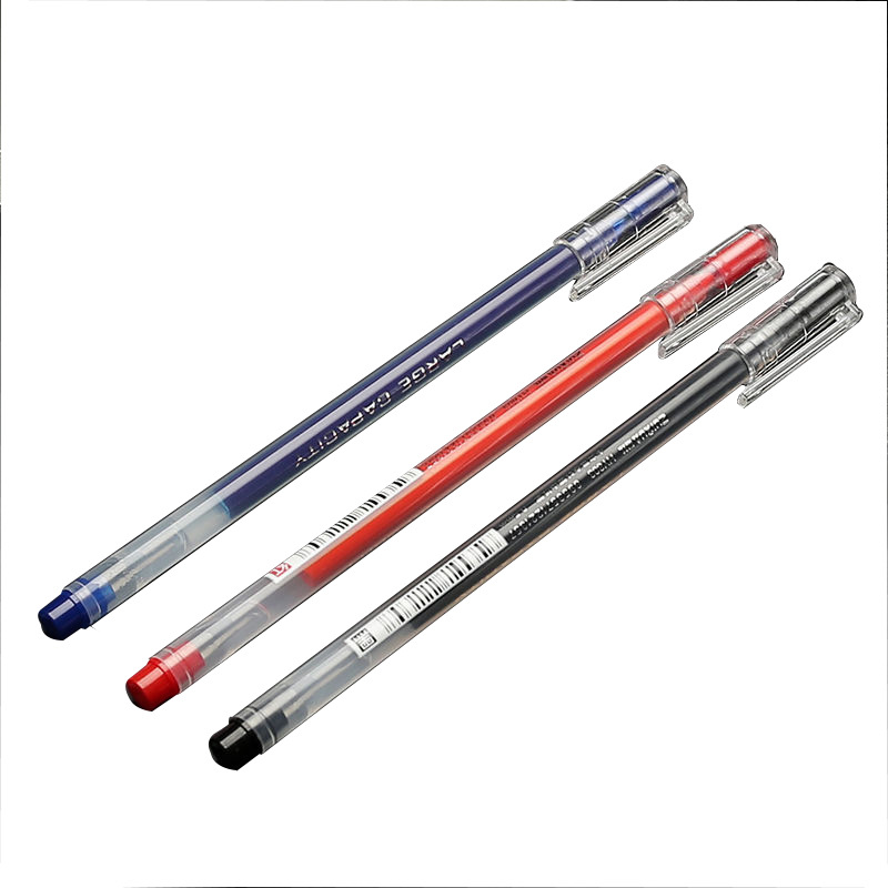 Wholesale of large-capacity gel pens, signature pens, magenta 0.5mm all-in-one student water pens pic 9