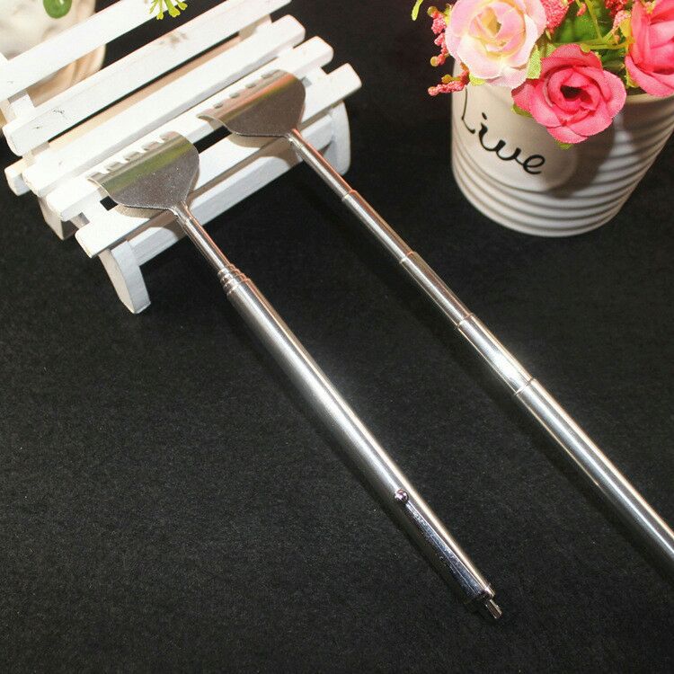 All-steel handle five-section, no need to ask for help, stainless steel itch-scratching rake, telescopic itch-scratching, elderly joy, filial son hand scratch-back device wholesale pic 6