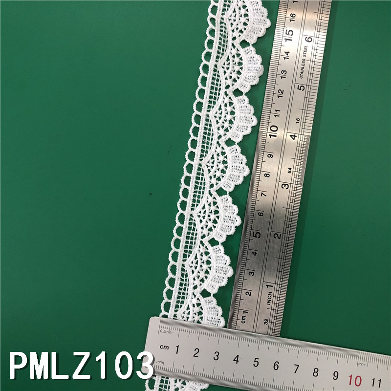 New Lolita embroidery water-soluble lace, milk silk single-sided small flower wave lace, lace with barcode pic 53